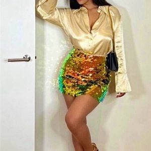 Zara small sequin skirt- limited edition brand new with tags